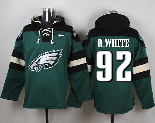 Nike Eagles #92 Reggie White Midnight Green Player Pullover NFL Hoodie - Click Image to Close